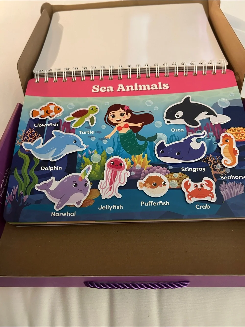 My Preschool Busy Book - Purple Interactive Learning Toy